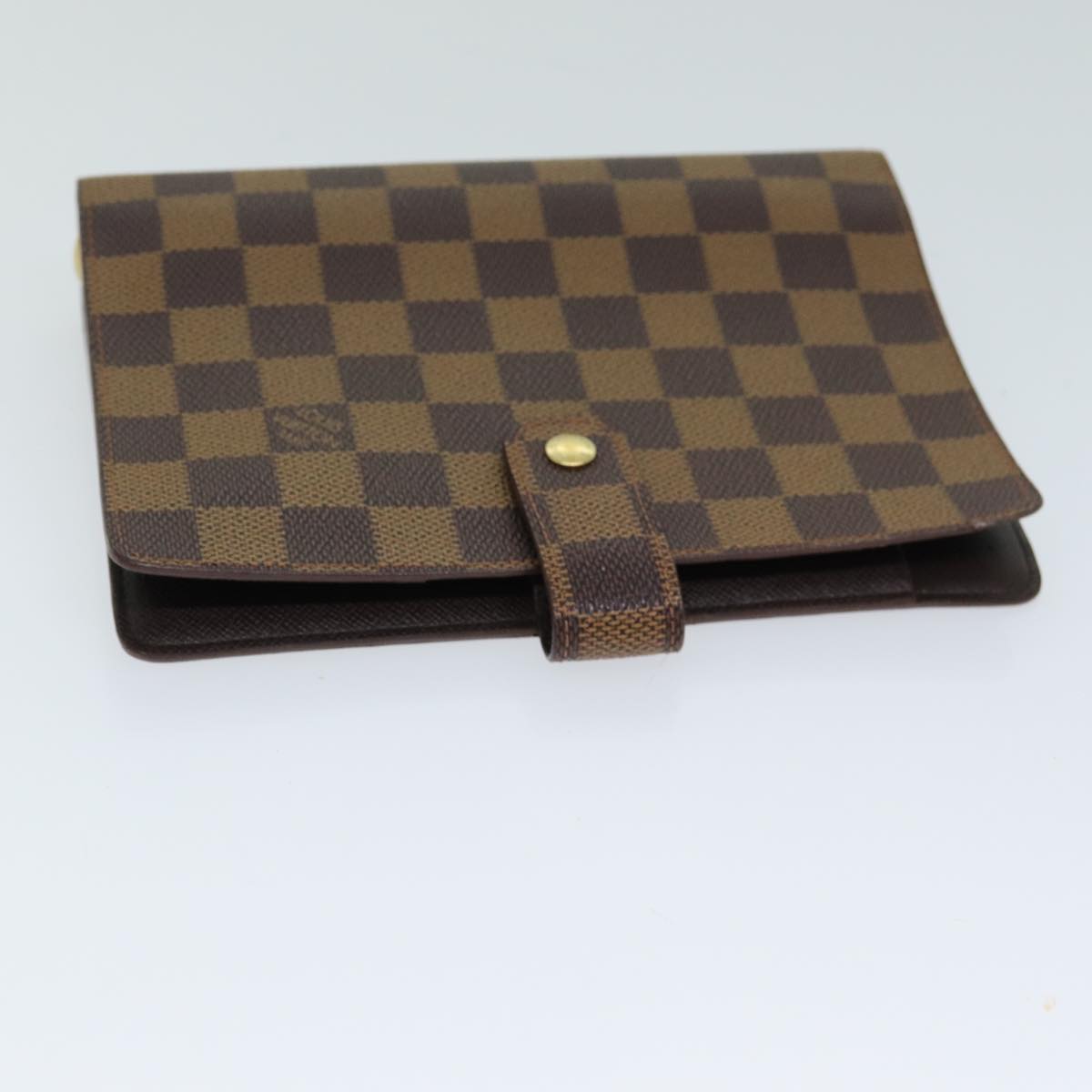 LOUIS VUITTON Damier Ebene Agenda MM Day Planner Cover R20240 LV Auth ac3076