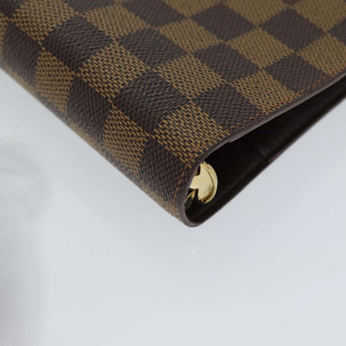 LOUIS VUITTON Damier Ebene Agenda MM Day Planner Cover R20240 LV Auth ac3076