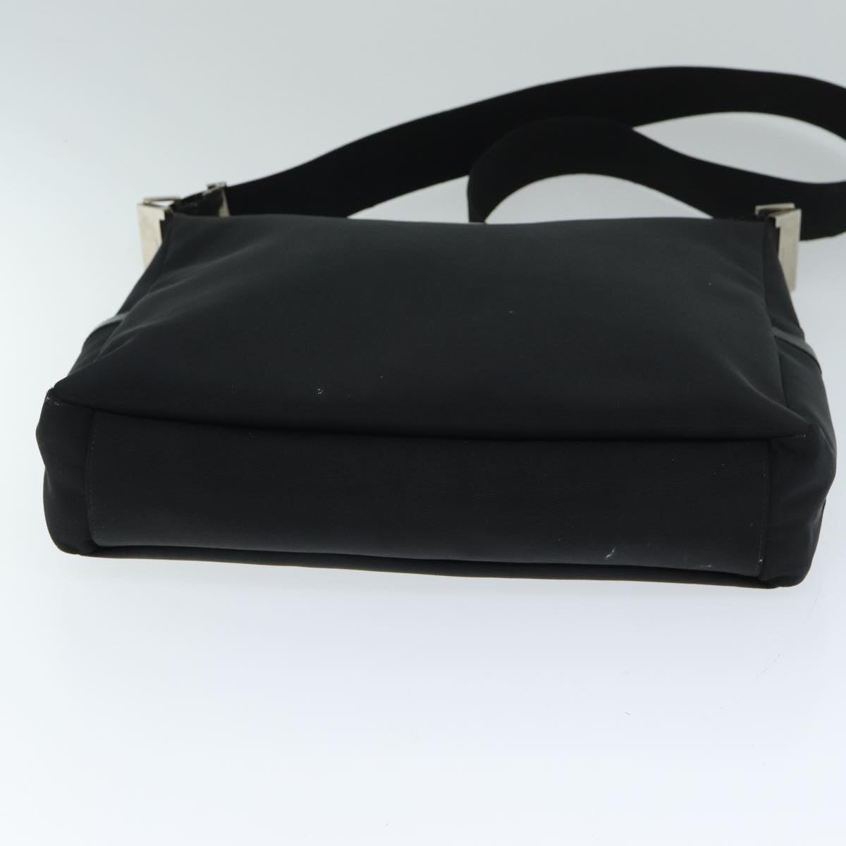 GUCCI Shoulder Bag Canvas Black 019 0418 002058 Auth ac3088