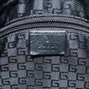 GUCCI Shoulder Bag Canvas Black 019 0418 002058 Auth ac3088-19
