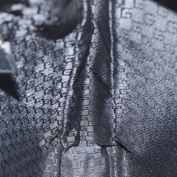 GUCCI Shoulder Bag Canvas Black 019 0418 002058 Auth ac3088