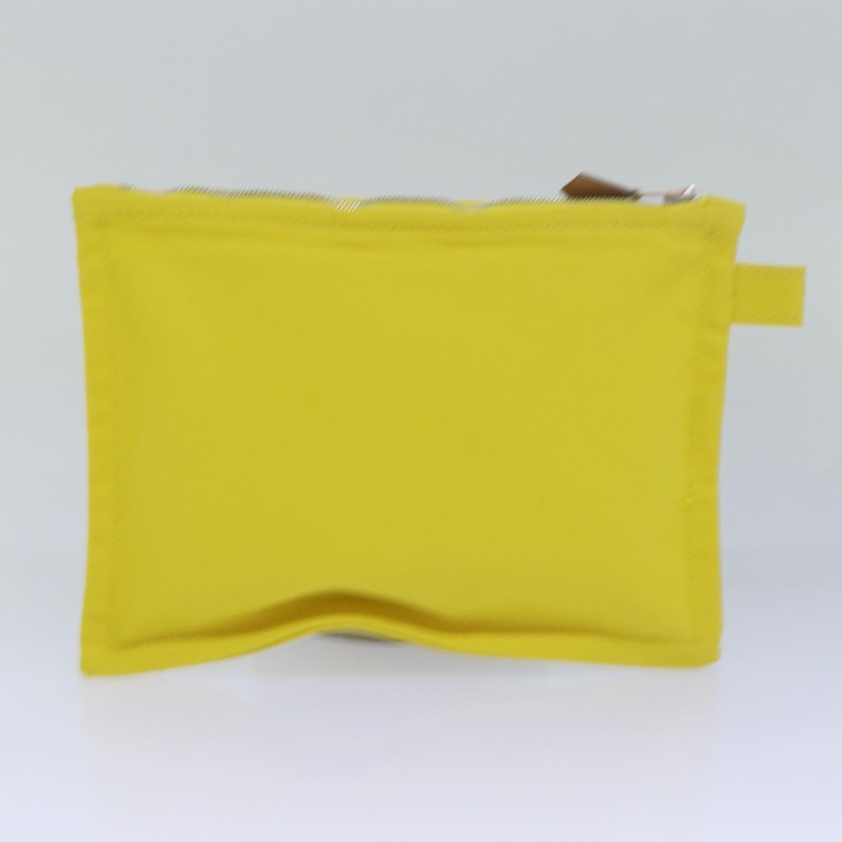 HERMES Pouch Canvas 3Set Yellow Auth ac3092