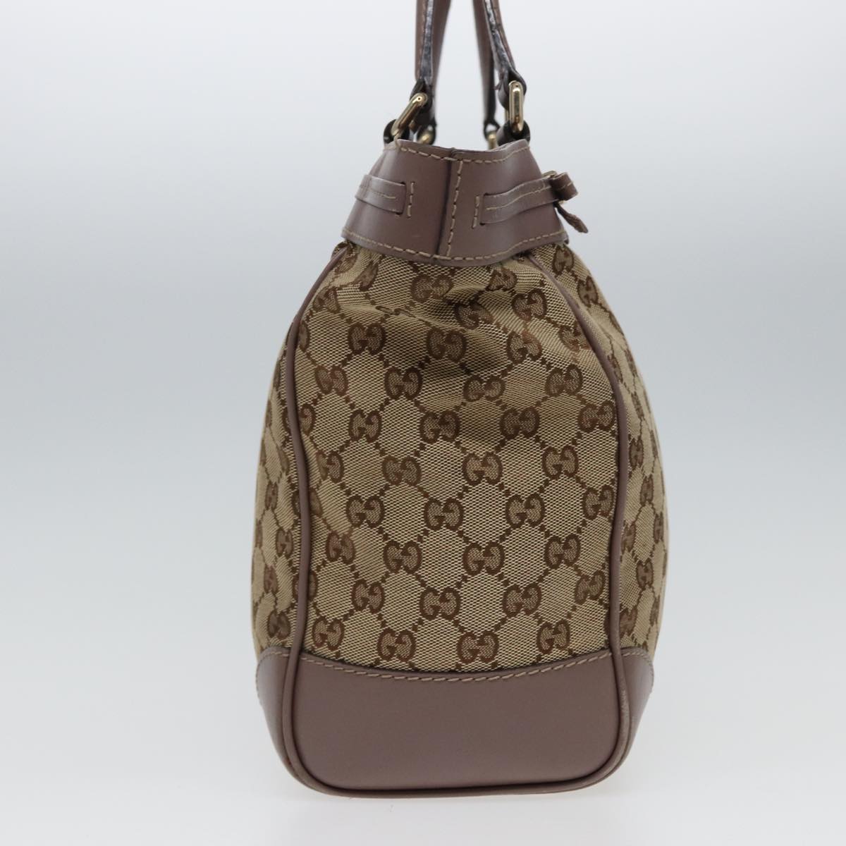 GUCCI GG Canvas Tote Bag Beige 257061 Auth ac3097