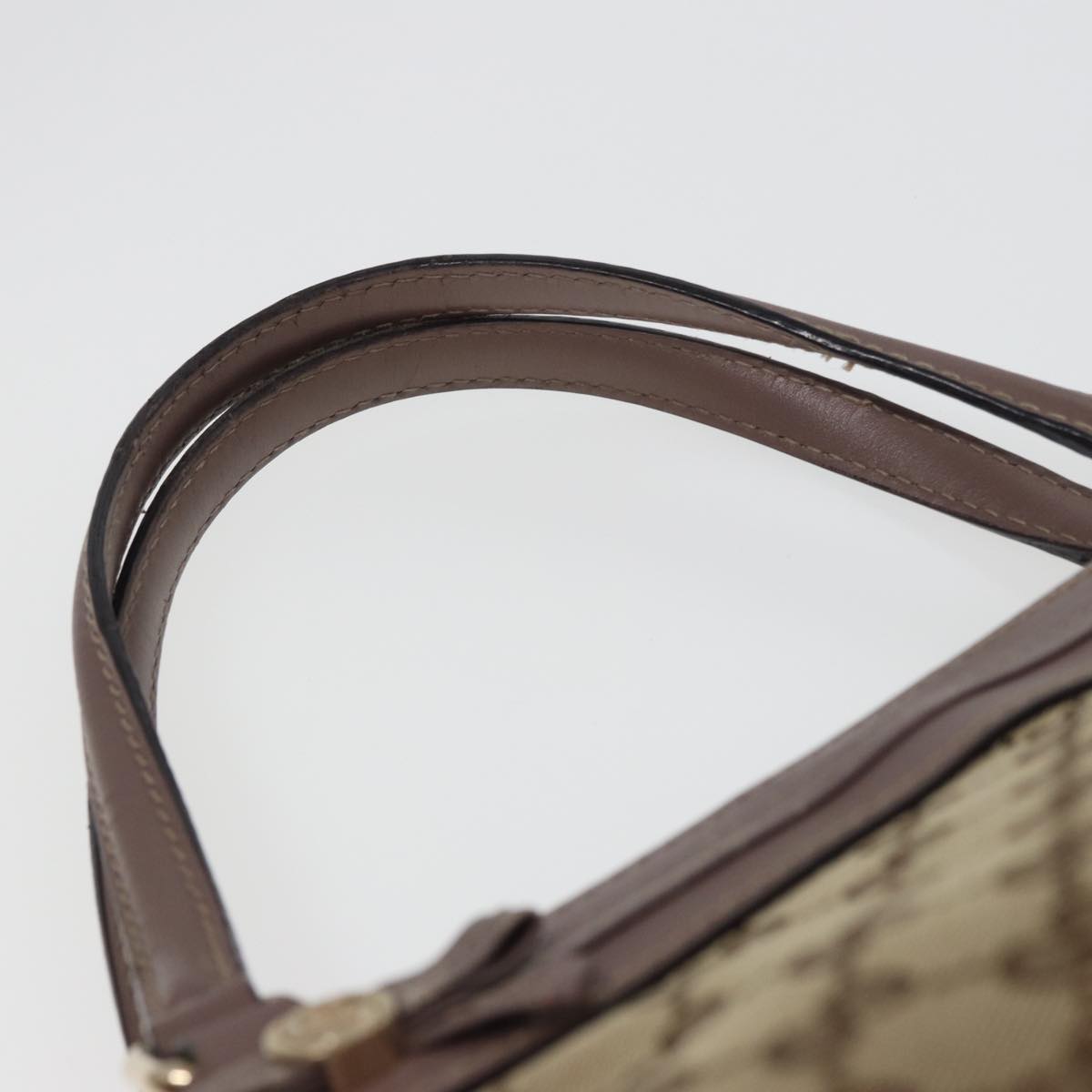 GUCCI GG Canvas Tote Bag Beige 257061 Auth ac3097