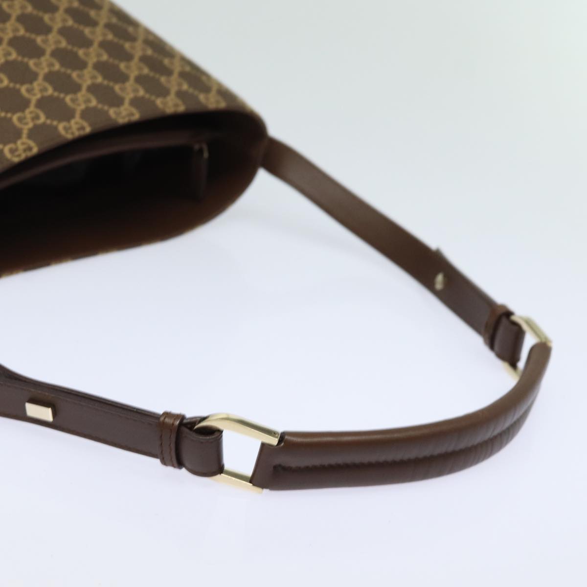 GUCCI GG Canvas Shoulder Bag Brown 001 4286 Auth ac3098