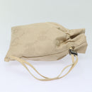 GUCCI GG Canvas Pouch Beige 039 1047 Auth ac3102-3