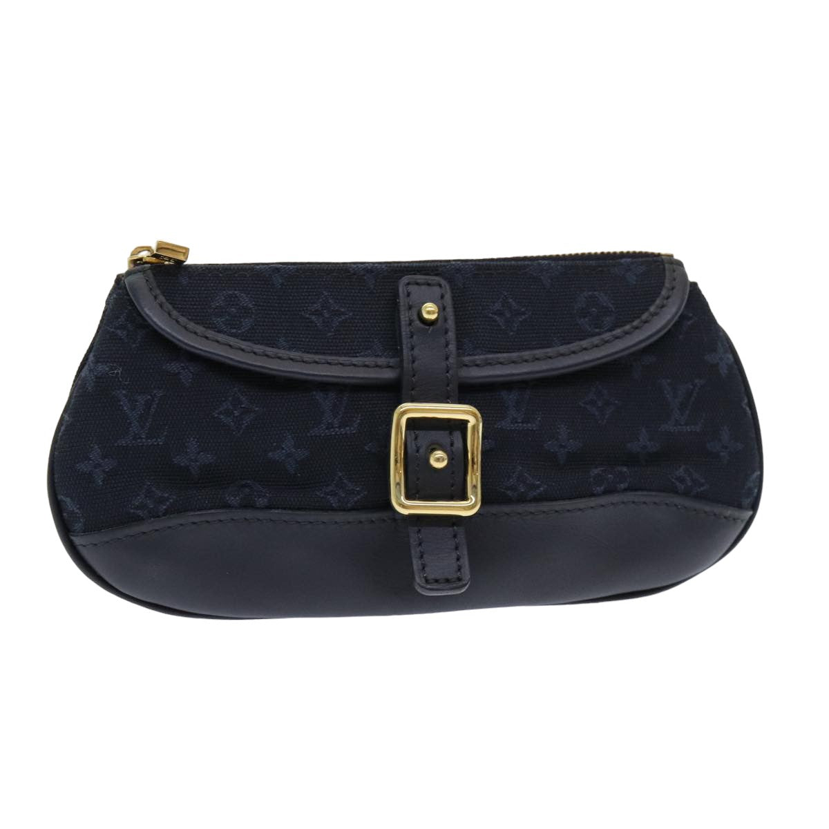 LOUIS VUITTON Monogram Mini Ansophie Pouch TST Blue M92697 LV Auth ac3116