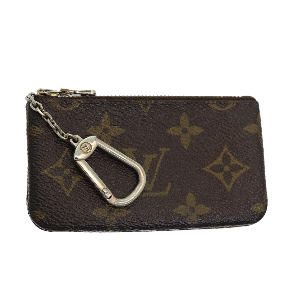 LOUIS VUITTON Monogram Pochette Cles Coin Purse M62650 LV Auth ac3118