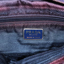 PRADA Chain Shoulder Bag Nylon Purple Auth ac3138-18