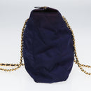 PRADA Chain Shoulder Bag Nylon Purple Auth ac3138-3