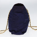 PRADA Chain Shoulder Bag Nylon Purple Auth ac3138-4