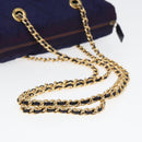 PRADA Chain Shoulder Bag Nylon Purple Auth ac3138-7