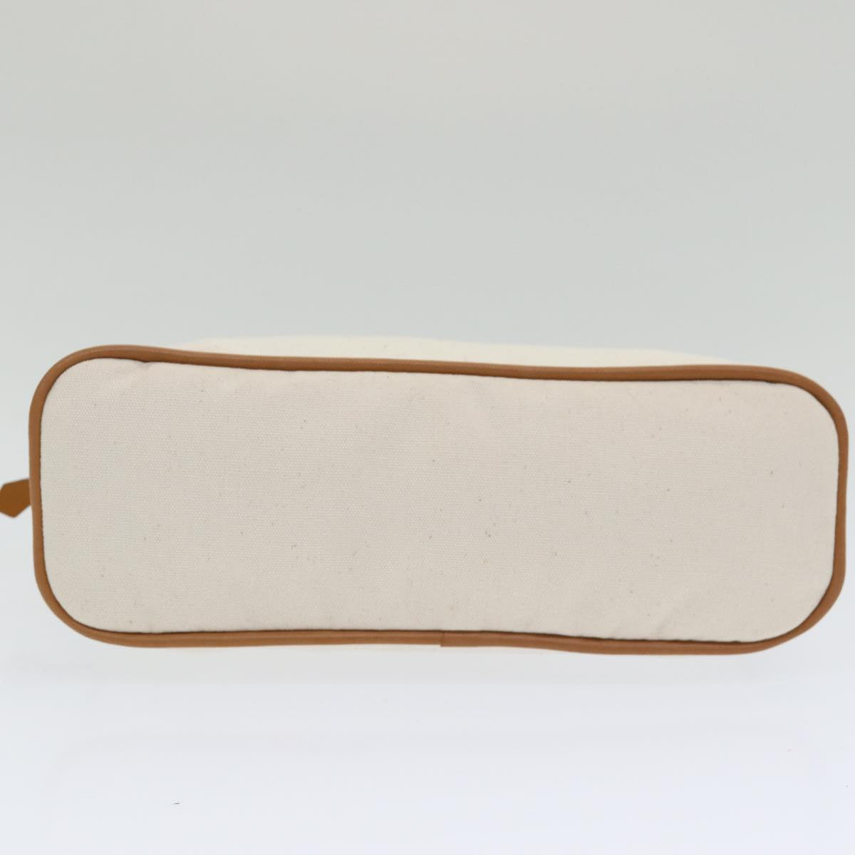 HERMES Bolide Pouch Canvas Beige Auth ac3154