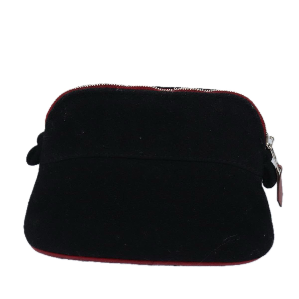 HERMES Bolide Pouch Felt Black Auth ac3155