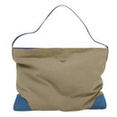 PRADA Shoulder Bag Canvas Beige Auth ac3161-1