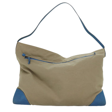 PRADA Shoulder Bag Canvas Beige Auth ac3161 - 0
