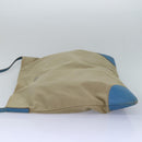 PRADA Shoulder Bag Canvas Beige Auth ac3161-3