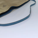 PRADA Shoulder Bag Canvas Beige Auth ac3161-7
