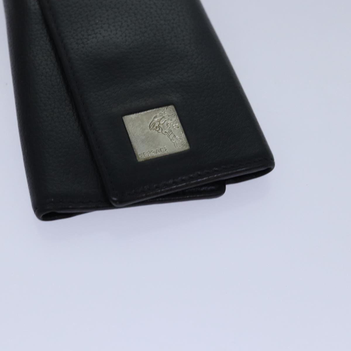 Gianni Versace Gianni Versace Barry Key Case Leather 3Set Black Auth ac3163