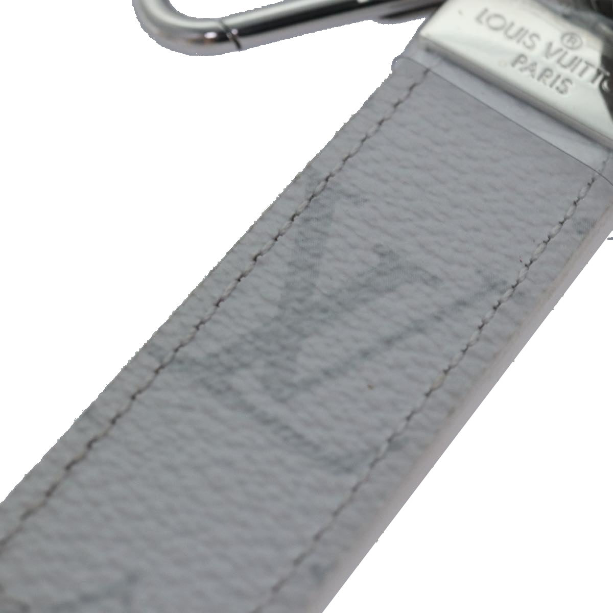 LOUIS VUITTON Taiga Porte Cles Neo Key Ring Gray M69325 LV Auth ac3164