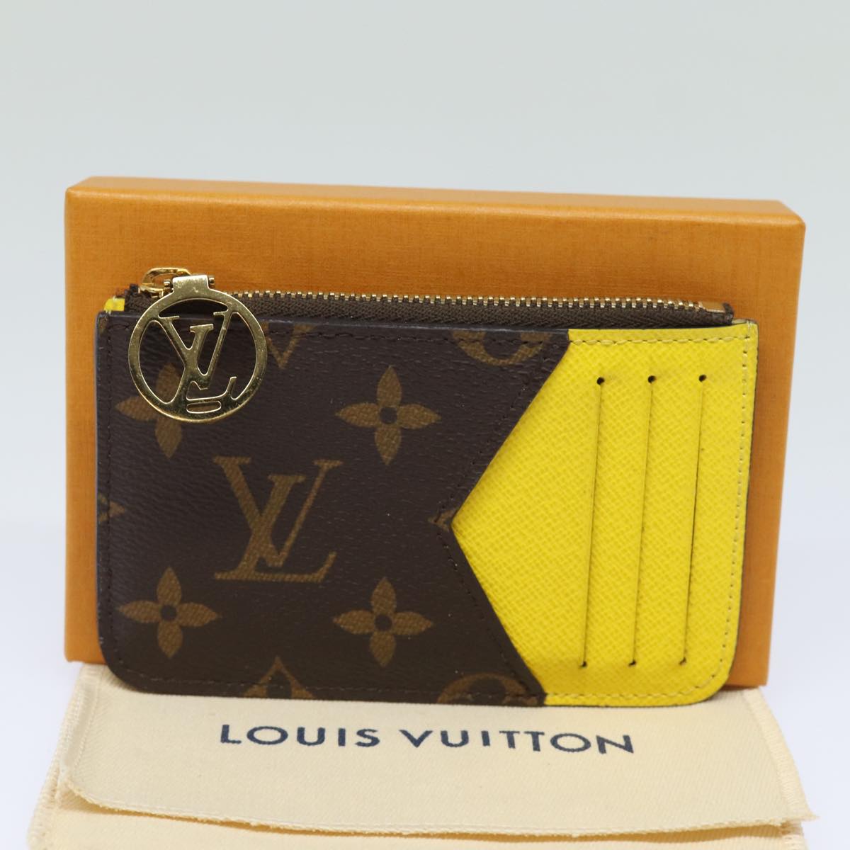 LOUIS VUITTON Monogram Porte Cartes Romy Coin Purse M81882 LV Auth ac3165