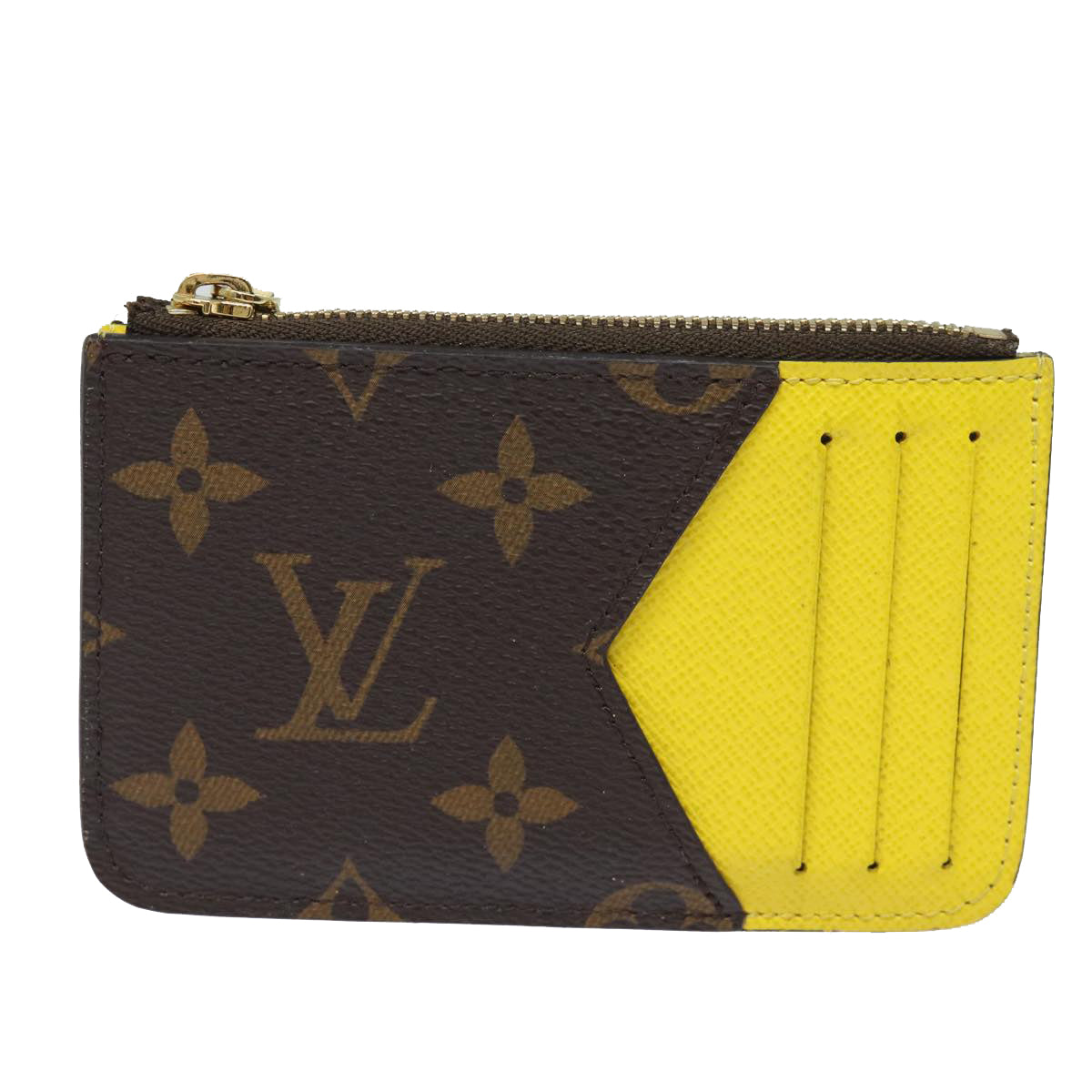 LOUIS VUITTON Monogram Porte Cartes Romy Coin Purse M81882 LV Auth ac3165