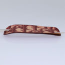 Christian Dior Trotter Canvas Valletta Hair Clip Red Auth ac3166-11
