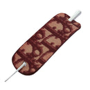 Christian Dior Trotter Canvas Valletta Hair Clip Red Auth ac3166-1