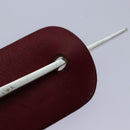 Christian Dior Trotter Canvas Valletta Hair Clip Red Auth ac3166-9