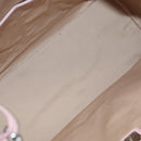 MCM Vicetos Logogram Shoulder Bag Leather 2way Pink Silver Auth ac3169-10