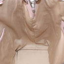 MCM Vicetos Logogram Shoulder Bag Leather 2way Pink Silver Auth ac3169-19