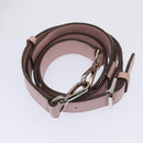 MCM Vicetos Logogram Shoulder Bag Leather 2way Pink Silver Auth ac3169-24