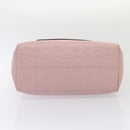 MCM Vicetos Logogram Shoulder Bag Leather 2way Pink Silver Auth ac3169-5