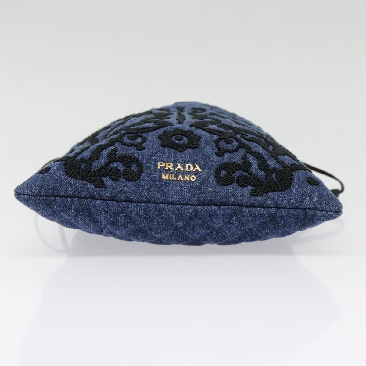 PRADA Pouch Denim Navy Auth ac3172