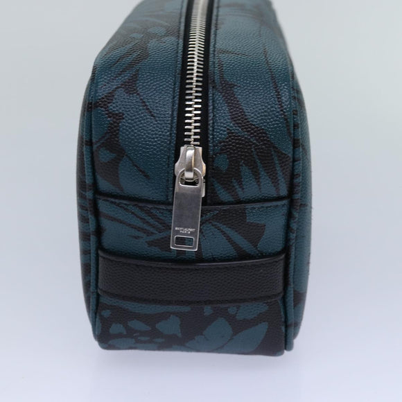 SAINT LAURENT Pouch PVC Green Auth ac3173