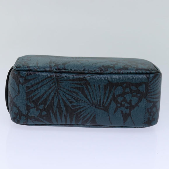 SAINT LAURENT Pouch PVC Green Auth ac3173