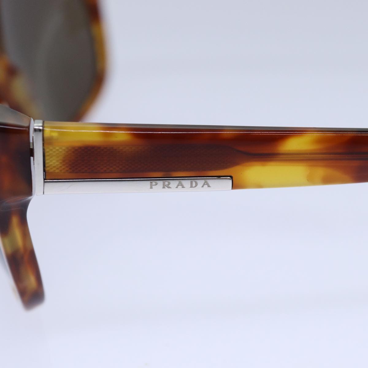 PRADA Sunglasses plastic Brown Auth ac3175