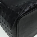 MCM Vicetos Logogram Studs Backpack PVC Black Auth ac3197-16