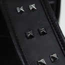 MCM Vicetos Logogram Studs Backpack PVC Black Auth ac3197-19