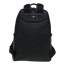 MCM Vicetos Logogram Studs Backpack PVC Black Auth ac3197-2
