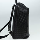 MCM Vicetos Logogram Studs Backpack PVC Black Auth ac3197-4