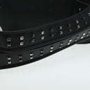 MCM Vicetos Logogram Studs Backpack PVC Black Auth ac3197-8