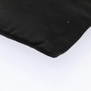 PRADA Shoulder Bag Satin Silver Black Auth ac3203-9