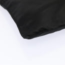 PRADA Shoulder Bag Satin Silver Black Auth ac3203-14