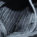 PRADA Shoulder Bag Satin Silver Black Auth ac3203-21