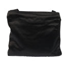 PRADA Shoulder Bag Satin Silver Black Auth ac3203-2