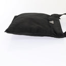 PRADA Shoulder Bag Satin Silver Black Auth ac3203-3