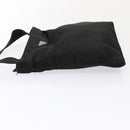 PRADA Shoulder Bag Satin Silver Black Auth ac3203-4