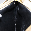 CELINE Trio Shoulder Bag Leather Beige Gold Auth ac3212-21