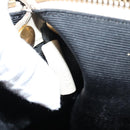 CELINE Trio Shoulder Bag Leather Beige Gold Auth ac3212-12